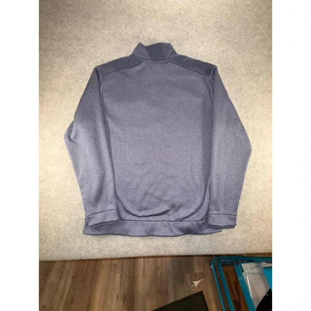 Under Armour Storm Specialist Heathered Quarter Snap Pullover Gray Mens Large